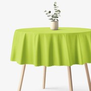 Goldea veľkonočný okrúhly teflónový obrus - zelený Ø 100 cm