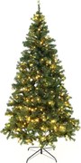 Vianočný stromček so svetielkami, zelená, 220 cm, LED450, CHRISTMAS TYP 5