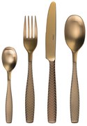 Príborový set 24 ks - Gaya All Satin zlatý - Chevron - 128499