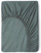 Zelená/sivá napínacia bavlnená plachta 90x200 cm – Good Morning