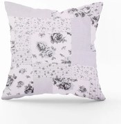 Bavlnená obliečka na vankúš - Patchwork ruže Veľkost obliečok: 50 x 50 cm, Zapínanie: Gombíky