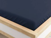 Napínacia plachta z mikrovlákna tmavo modrá 90 x 200 cm