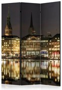 Artgeist Paraván - Night in Hamburg [Room Dividers]