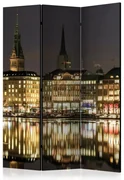 Artgeist Paraván - Night in Hamburg [Room Dividers]