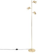 Moderná stojaca lampa mosadz 3-svetlo - Jeana