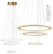 Toolight Toolight, LED stropné svietidlo 46cm, 100W, LED G041-3CP, zlatá matná, OSW-06308