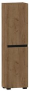 Vysoká skrinka do kúpeľne Ajs 40 2D nohy Dub Craft