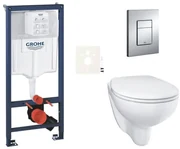 Závesný wc set do ľahkých stien / predstenová montáž GROHE Bau Ceramic SIKOGRSBAUE