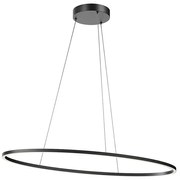 Redo 01-3339 - LED stmievateľný luster na lanku LEO LED/48W/230V čierny