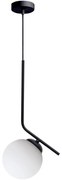 Luster na lanku FIRA 1xE27/60W/230V čierna
