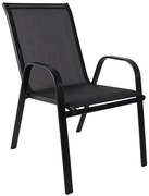 Záhradná stolička Nadja čierna