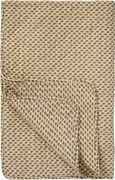 Ib Laursen Prešívaný prehoz Beige / Block pattern 130 × 180 cm