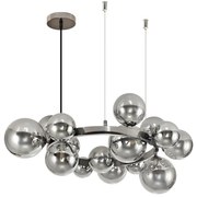 Brilagi - LED Luster na lanku MILLA 15xG9/3W/230V lesklý chróm/dymová