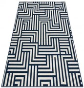 Koberec SPRING 20421994 labyrint - krémový / modrý