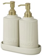 Krémový keramický stojan na umývacie prostriedky Heidi – Wenko