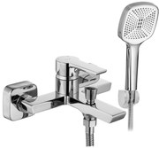 Rea Argus, vaňová batéria s ručnou bodovou sprchovou súpravou, chrómová, REA-B8743
