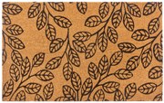 Rohožka Listy 105579 - na von aj na doma, 45x75, hnedá, chodba / predsieň, Hanse Home