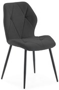 Čierne jedálenské stoličky v súprave 4 ks Luna – Marckeric