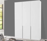 Šatníková skriňa New York D, 135 cm, biela / biely lesk%