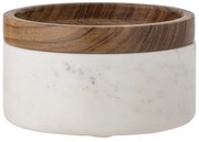 Bloomingville Mramorová dóza s dreveným vekom Fenella