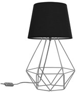 Stolná lampa Milano, 1x textilné tienidlo (výber zo 4 farieb), (výber z 3 farieb konštrukcie), d