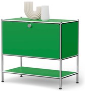 Kovová odkladacia skrinka »CN3« s výklopným priečinkom, zelená