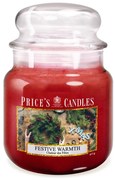 PRICE´S MIDI sviečka v skle Festive Warmth - horenie 90h