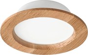 LED Podhľadové svietidlo WOODY SPOT LED/12,5W/230V 4000K dub ø 16 cm