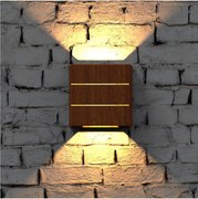 Immax 08523L - LED vonkajšie nástenné svietidlo LUXLINE 6W/230V 3000K IP54 orech