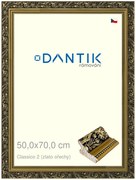 DANTIK rám na obraz 50x70 | Claico 2 (zlato ořechy) (Plexi Čiré)