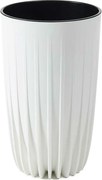 Květináč STRIPPED Eco 25x42 cm bílý