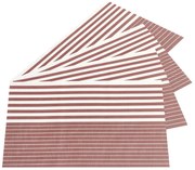 Prestieranie Stripe hnedá, 30 x 45 cm, sada 4 ks