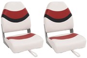 Skladacie sedadlá do člna 2 ks s vysokým operadlom 44x38x55 cm 3284320