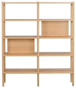 Knižnica s dubovou dýhou Rowico Holton