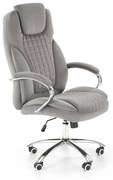 Kancelárske kreslo KING 2 — látka, sivá, nosnosť 130 kg