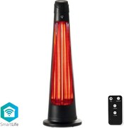 Nedis HTPA21BKW - Vonkajšie vykurovacie teleso SmartLife 600/1200W/230V Wi-Fi Tuya IP24