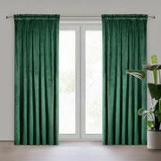 ZATEMŇOVACÍ ZÁVES NA PÁSKE MELANIE 140X270 CM TMAVOZELENÁ