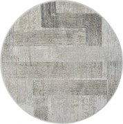 Kusový koberec My Way CA60058 creme kruh, 120x120 (priemer) kruh, šedá, chodba / predsieň, My Flair