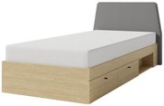Meblar Detská posteľ Alesio 90x200 - dub olejovaný