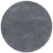 Tmavosivý okrúhly koberec Alpaka Rozmer: 90 cm