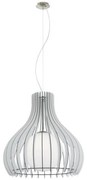 Eglo 61716 - Luster na lanku TINDORI 1xE27/60W/230V pr. 60 cm biela EG61716