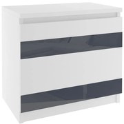 Nočný stolík Belini biely MH SN1/0/W/W/S/0