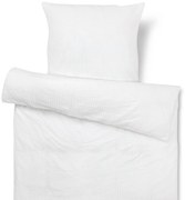 Krepová posteľná bielizeň, biela, štandardná veľkosť