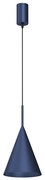 Závesné svietidlo Capital, 1x tmavomodré kovové tienidlo, (fi 17cm), db