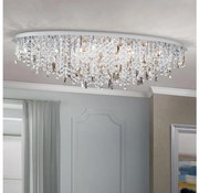 Orion - Krištáľové stropné svietidlo CRYSTALRIVER 21xG9/40W/230V lesklý chróm