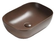 Mexen Rita, umývadlo na dosku 45 x 32 cm, hnedá matná, 21084568