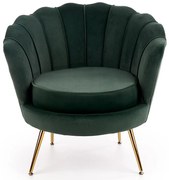 Kreslo Amorinito zelená/zlatý