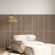 Zamatový čalúnený panel - Obdĺžnik - 90x30cm Farba: Béžová