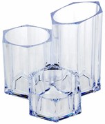 Kozmetický organizér Hexagon, číra