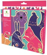 Scratch Art - vyškrabávanie - lesné zvieratká